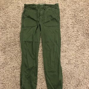 J Crew Green Utility Pants